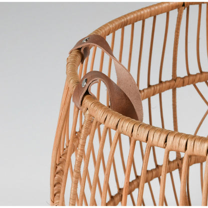 Sumatra Rattan Floor Storage Basket by Villa by Classic Home. Made from rattan in a rustic style.