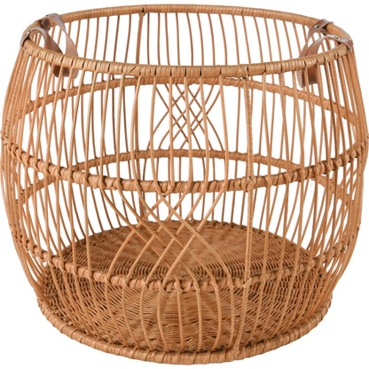 Sumatra Rattan Floor Storage Basket by Villa by Classic Home. Made from rattan in a rustic style.