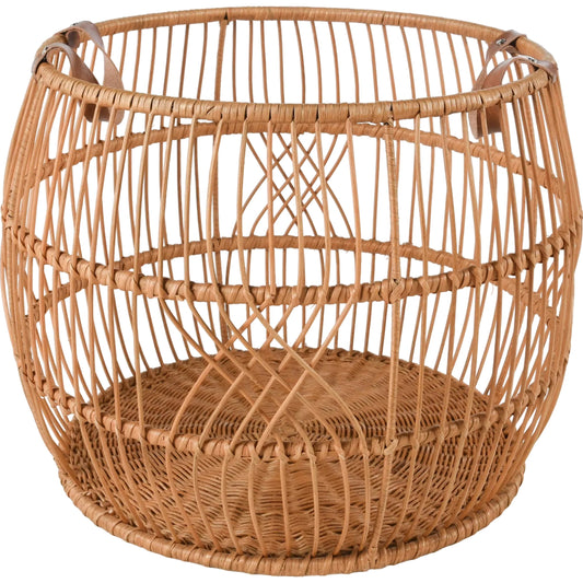 Sumatra Rattan Floor Storage Basket by Villa by Classic Home. Made from rattan in a unique style.