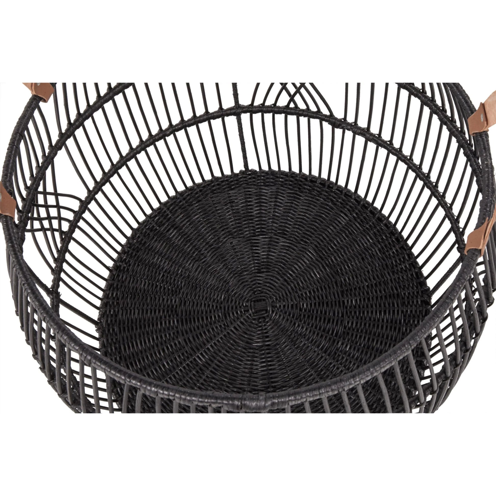 Sumatra Rattan Floor Storage Basket by Villa by Classic Home. Made from rattan in a rustic style.