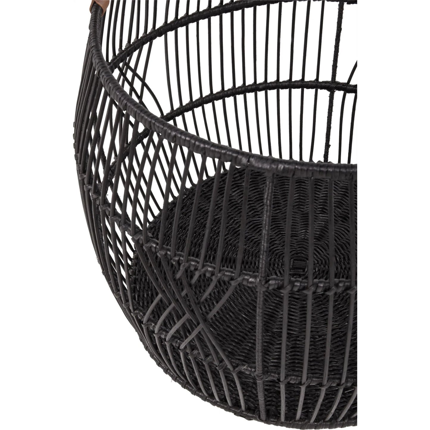 007 SI-2256252 | Closeup | Sumatra Rattan Floor Storage Basket by Villa by Classic Home. Made from rattan in a rustic style.