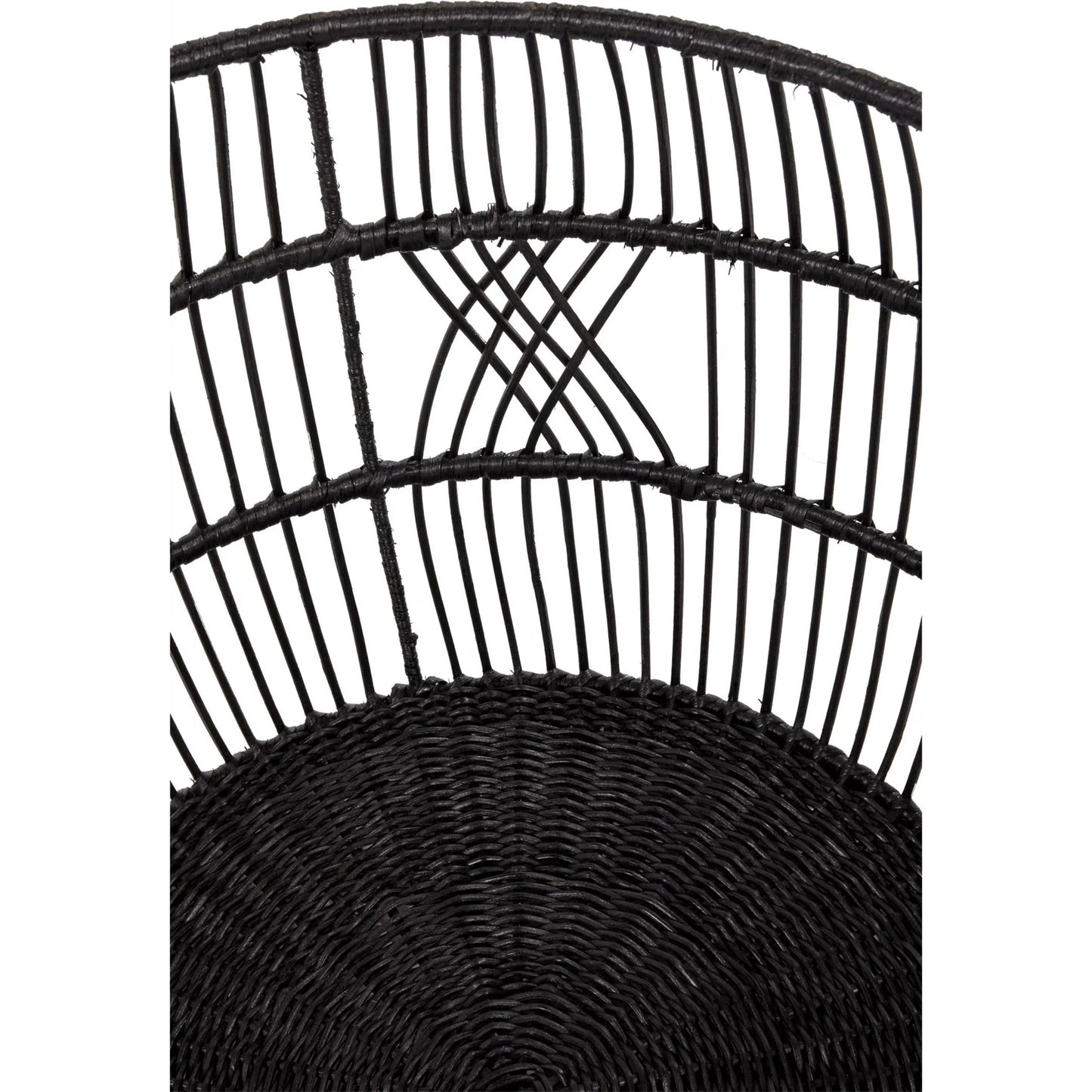 008 SI-2256252 | Closeup | Sumatra Rattan Floor Storage Basket by Villa by Classic Home. Made from rattan in a rustic style.