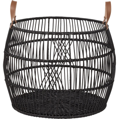 Sumatra Rattan Floor Storage Basket by Villa by Classic Home. Made from rattan in a rustic style.