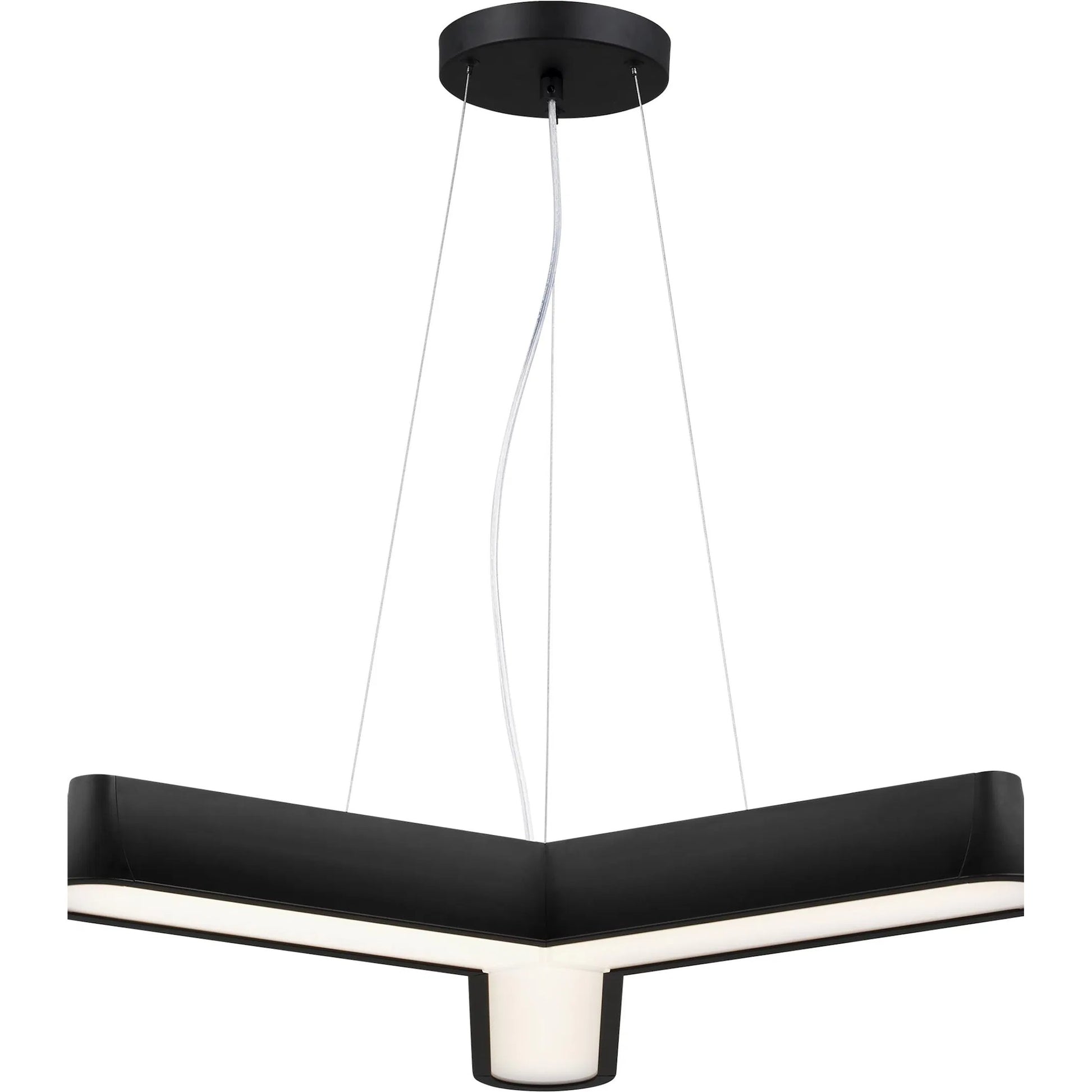 Vaughn Three Light Chandelier by Visual Comfort & Co.. Made from steel in a modern style.
