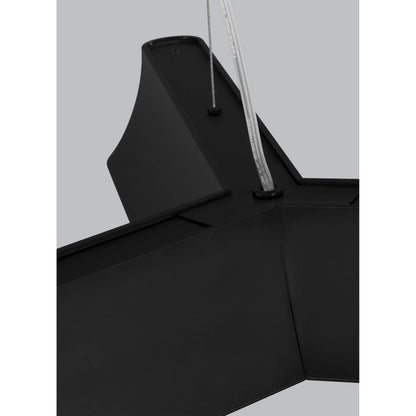 Vaughn Three Light Chandelier by Visual Comfort & Co.. Made from steel in a modern style.