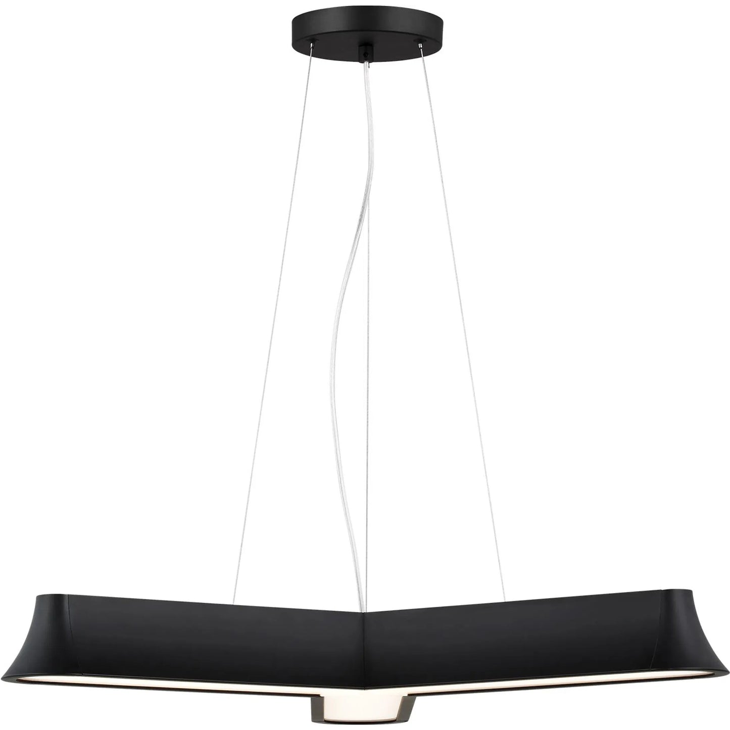 001 SI-2239148 | Primary Silo | Vaughn Three Light Chandelier by Visual Comfort & Co.. Made from steel in a modern style.