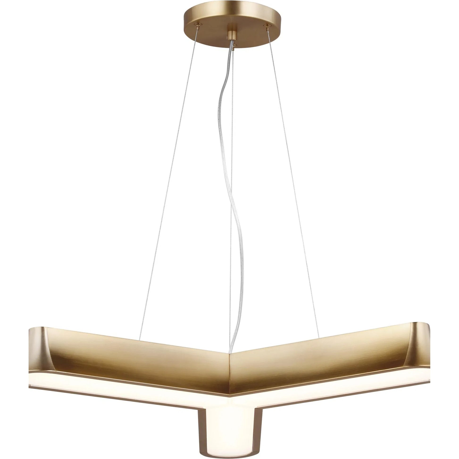 Vaughn Three Light Chandelier by Visual Comfort & Co.. Made from steel in a modern style.