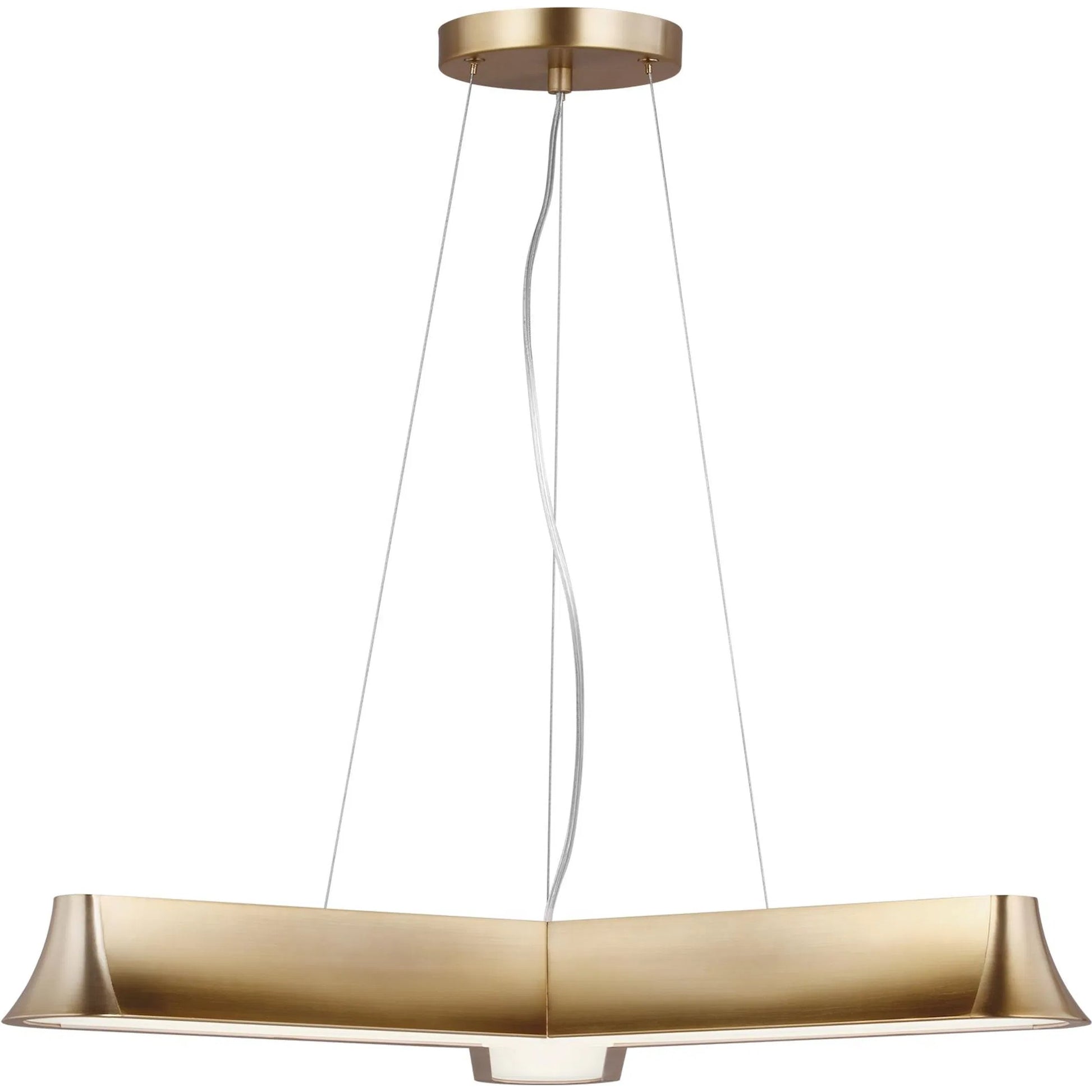 Vaughn Three Light Chandelier by Visual Comfort & Co.. Made from steel in a modern style.