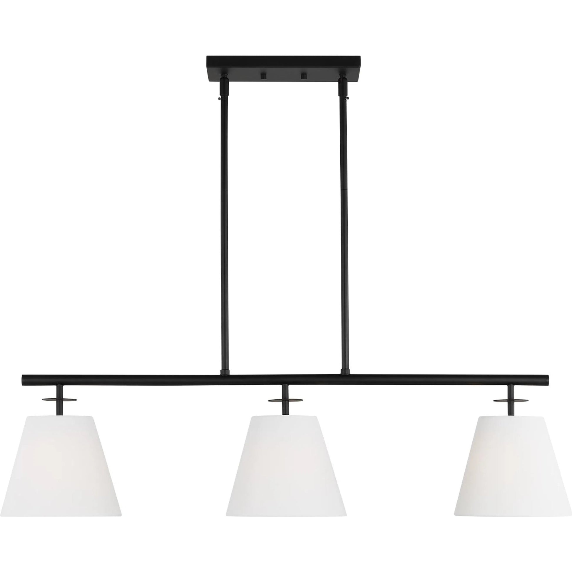 Crestgrove Three Light Linear Chandelier by Visual Comfort & Co.. Made from steel in a unique style.