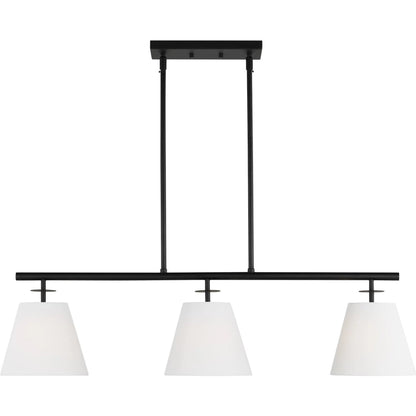 Crestgrove Three Light Linear Chandelier by Visual Comfort & Co.. Made from steel in a unique style.