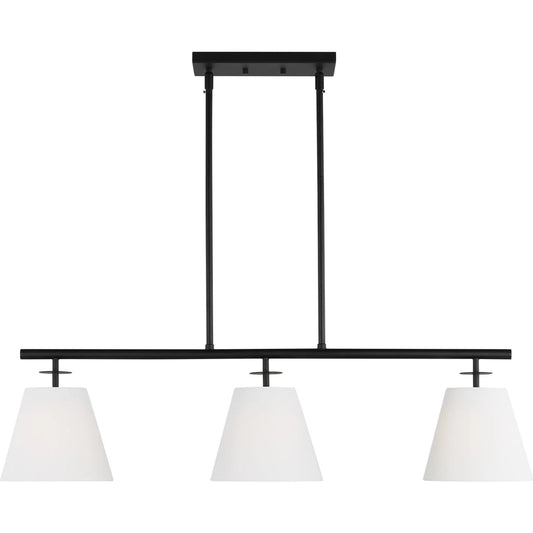 001 SI-2239158 | Primary Silo | Crestgrove Three Light Linear Chandelier by Visual Comfort & Co.. Made from steel in a unique style.