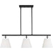 Crestgrove Three Light Linear Chandelier by Visual Comfort & Co.. Made from steel in a unique style.