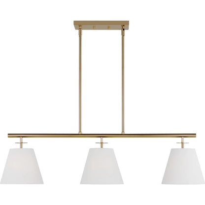 Crestgrove Three Light Linear Chandelier by Visual Comfort & Co.. Made from steel in a unique style.