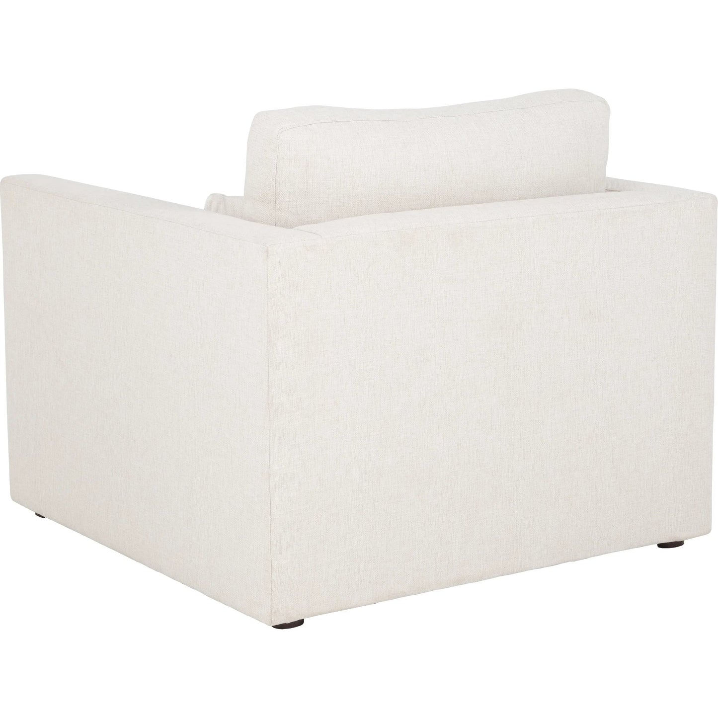 002 SI-2636161 | Additional Silo | Banks Lounge Chair by Fairfield Chair in light grey and cream. Made from beech solids in a unique style.