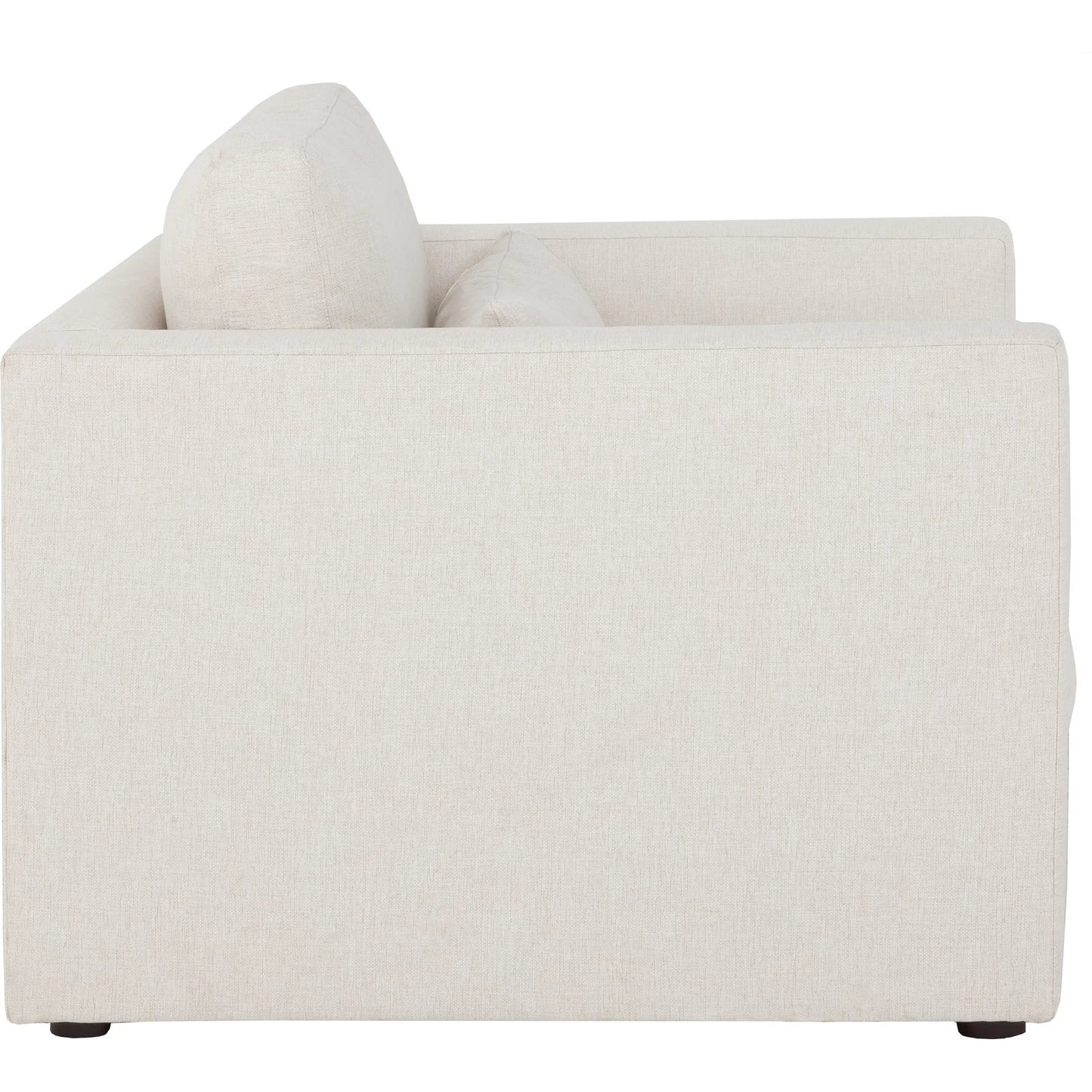 004 SI-2636161 | Additional Silo | Banks Lounge Chair by Fairfield Chair in light grey and cream. Made from beech solids in a unique style.