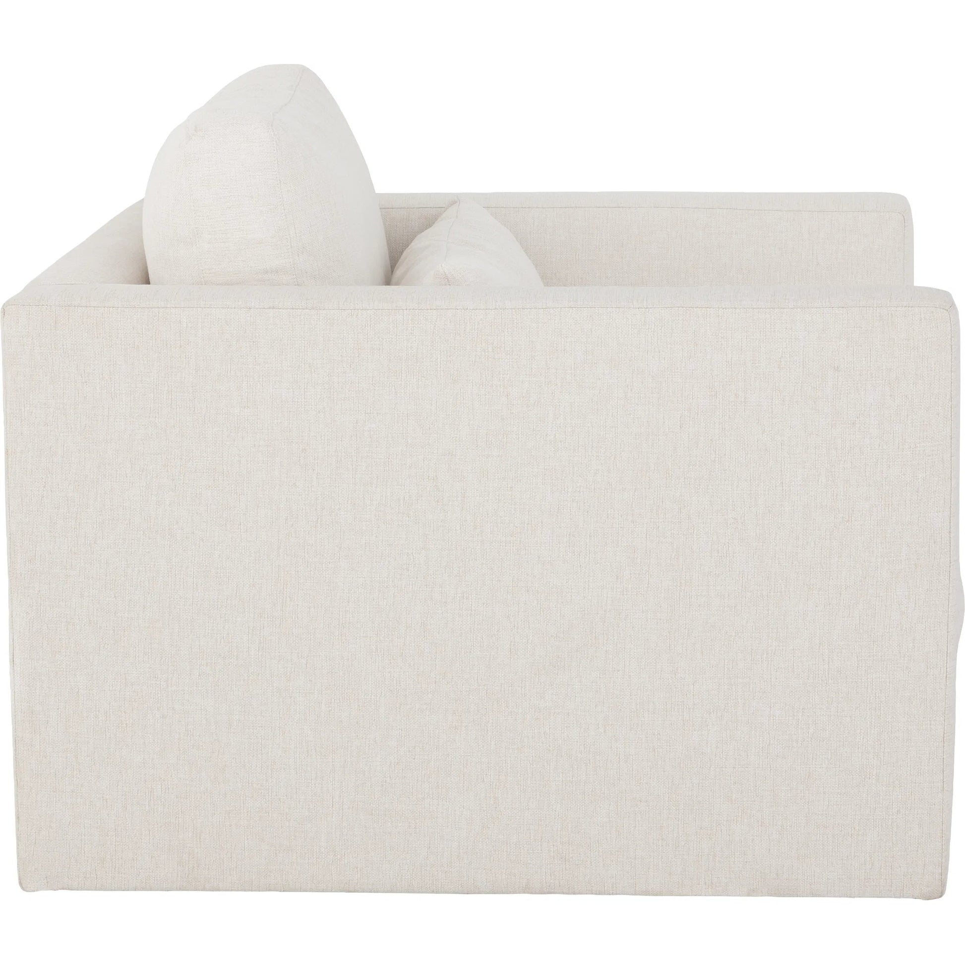Banks Swivel Chair by Fairfield Chair in cream and cream. Made from unique in a unique style.