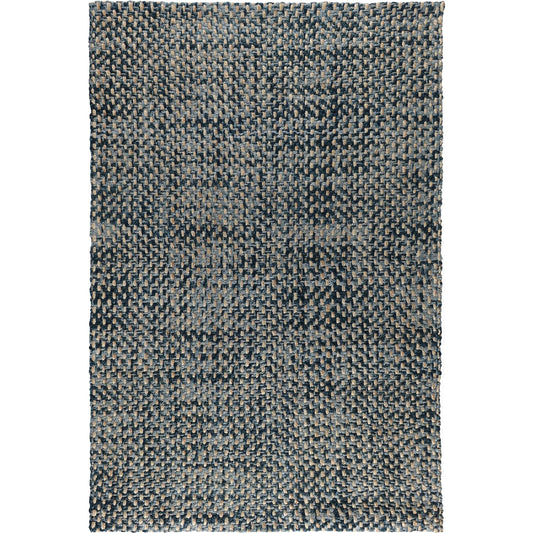 Larabee Handspun Jute Fabric Area Rug by Villa by Classic Home in indigo. Made from 100% jute in a unique style.
