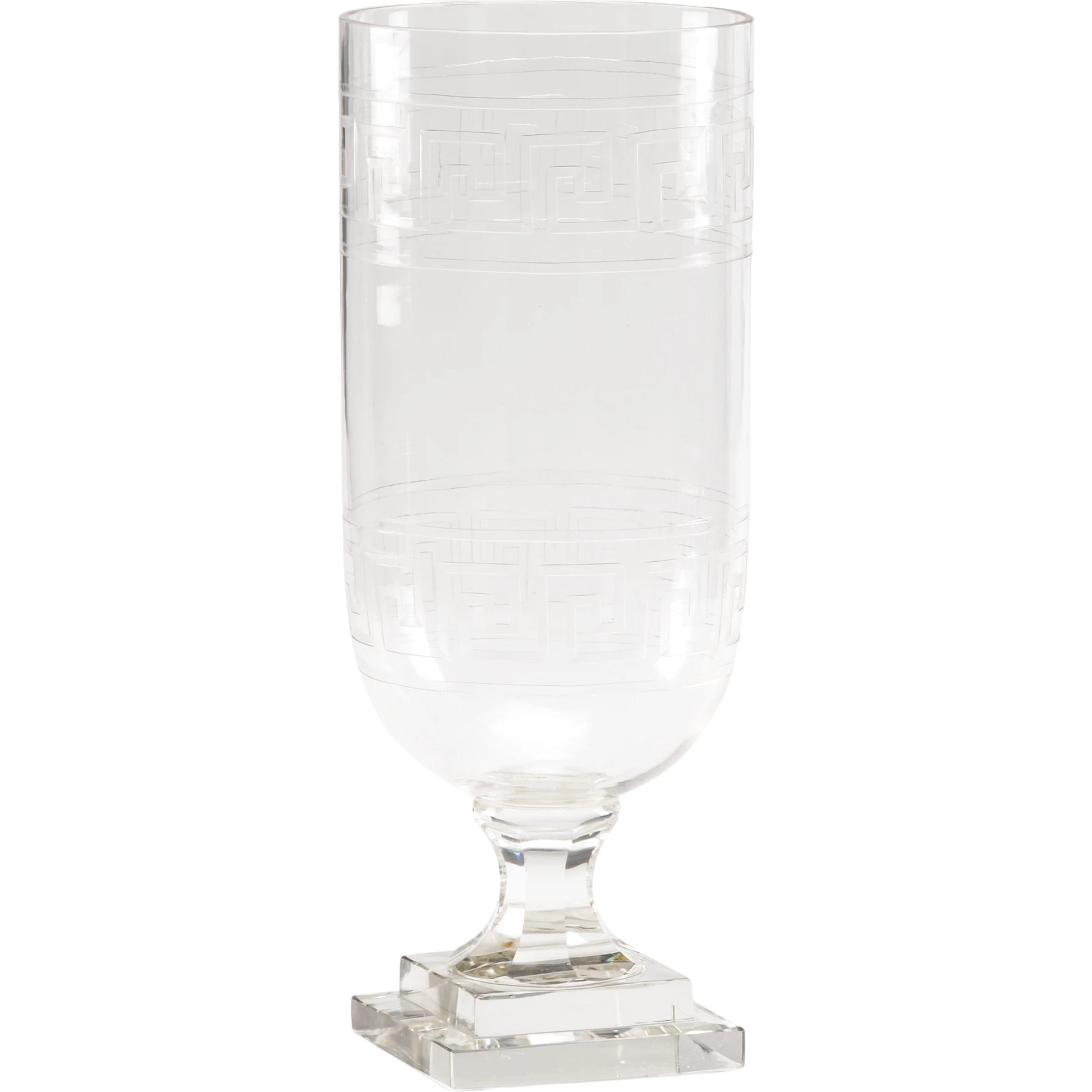Athena Hurricane by Wildwood in clear. Made from crystal in a traditional style.