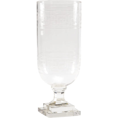 Athena Hurricane by Wildwood in clear. Made from crystal in a traditional style.