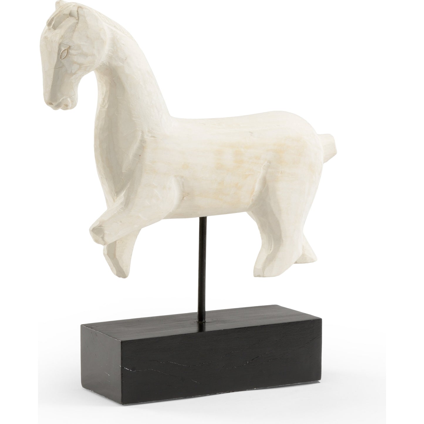 001 SR-386314 | Primary Silo | Running Horse by Wildwood in white, black. Made from wood in a eclectic & global style.