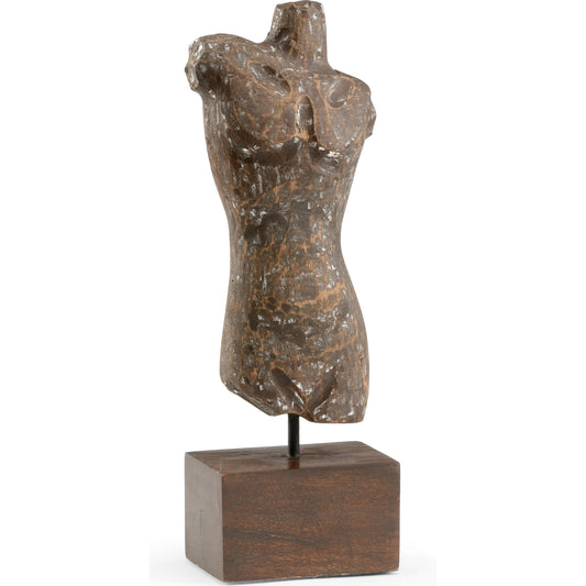 Torso by Wildwood in brown. Made from hand carved wood in a eclectic & global style.