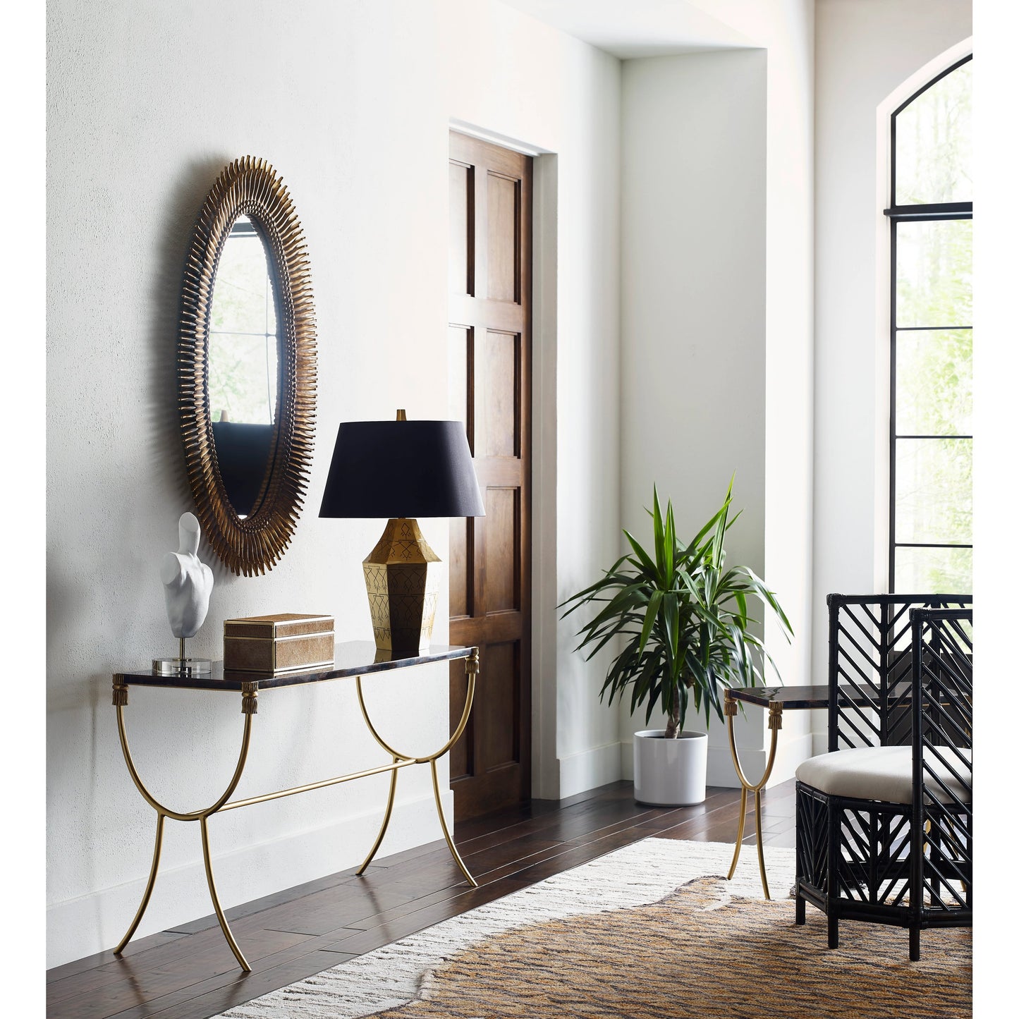 004 SR-385877 | Lifestyle | Lucius Mirror by Wildwood. Made from composite in a modern style.