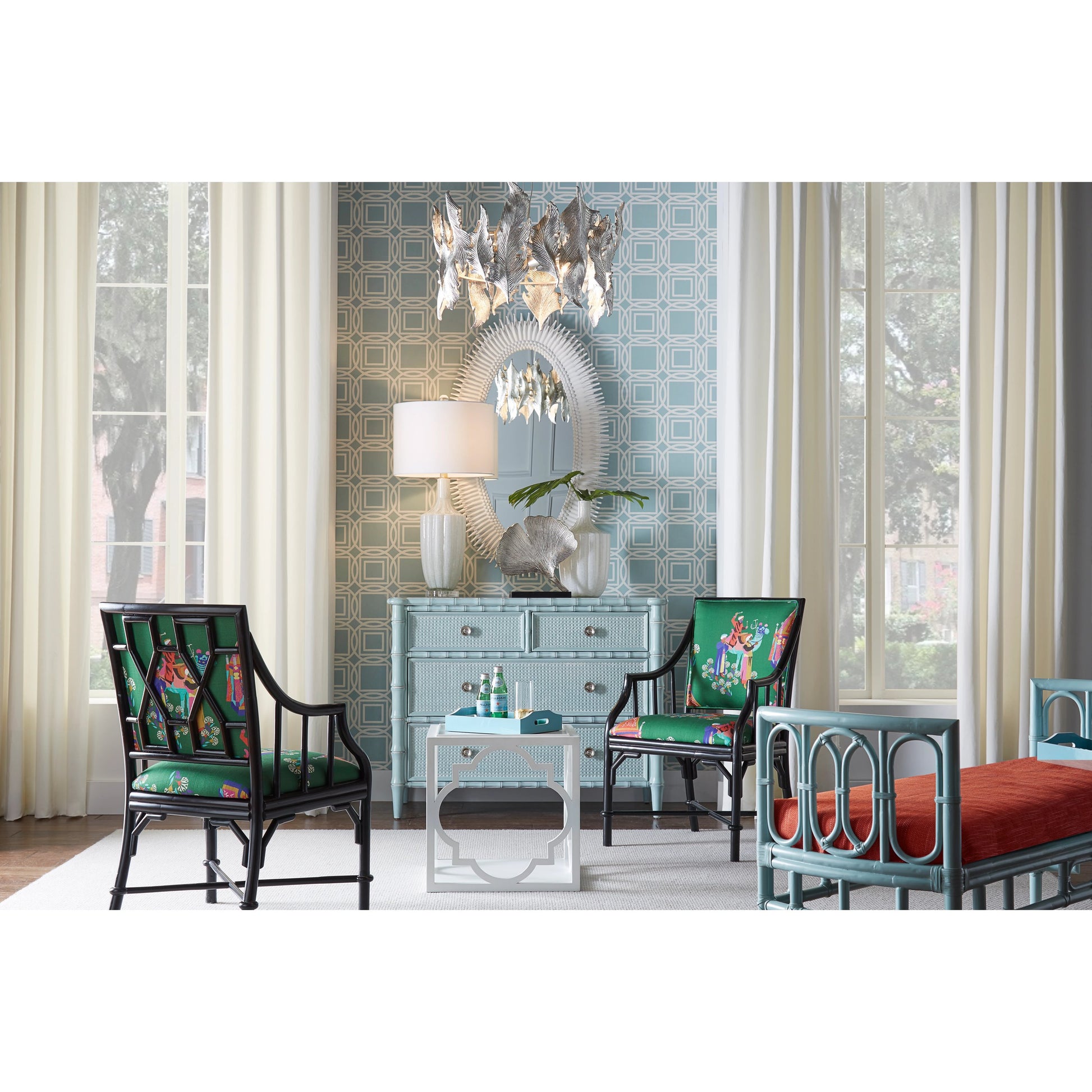 Lucius Mirror by Wildwood. Made from composite in a modern style.