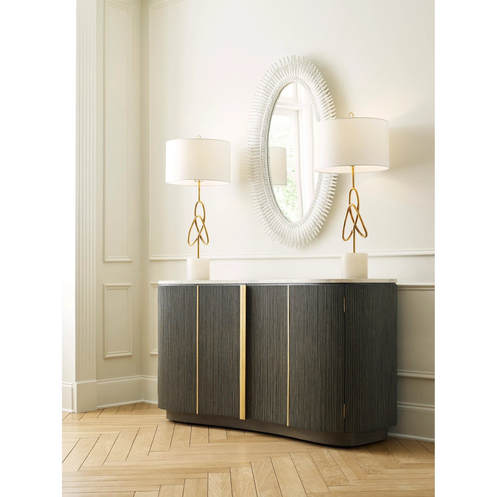 Lucius Mirror by Wildwood. Made from composite in a modern style.