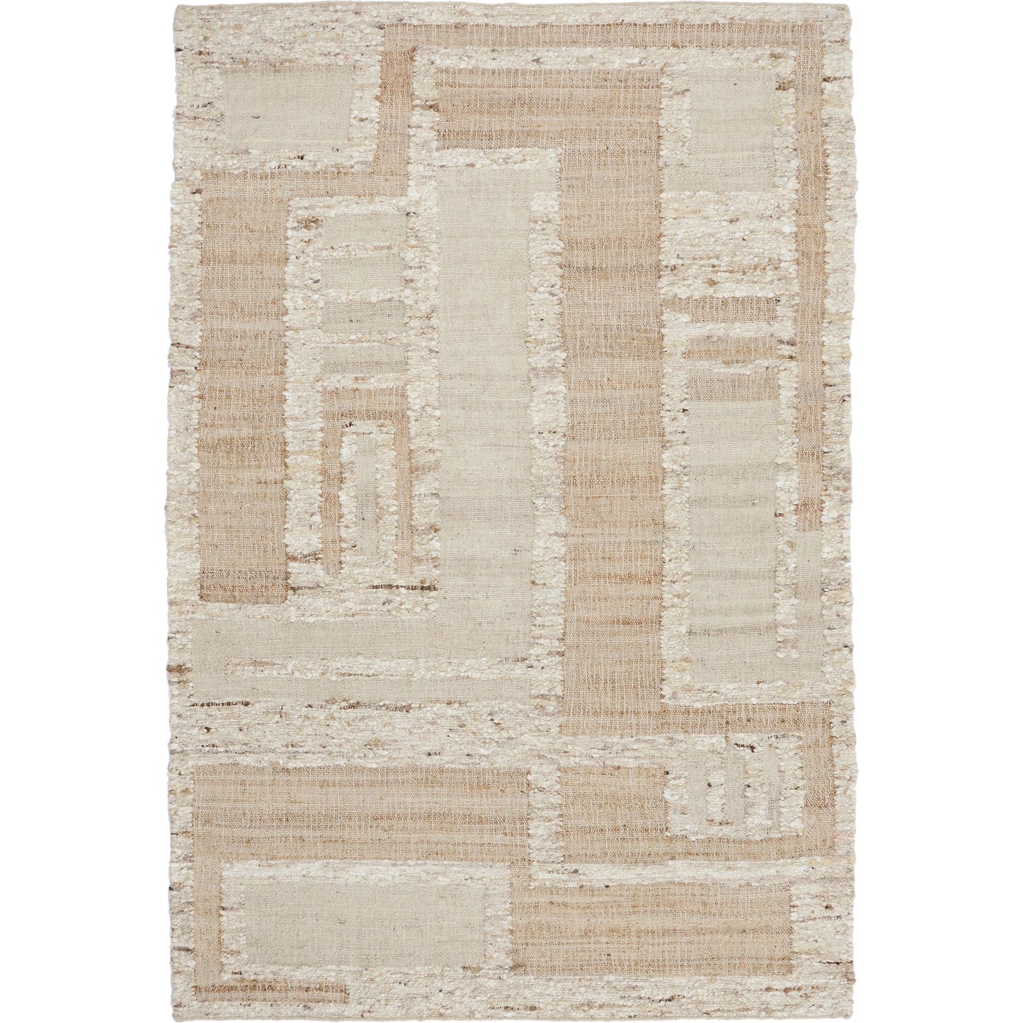 001 SI-2056224 | Primary Silo | Muda Wool Blend Area Rug by Villa by Classic Home in natural, ivory. Made from 50% jute, 40% wool, 10% cotton in a unique style.