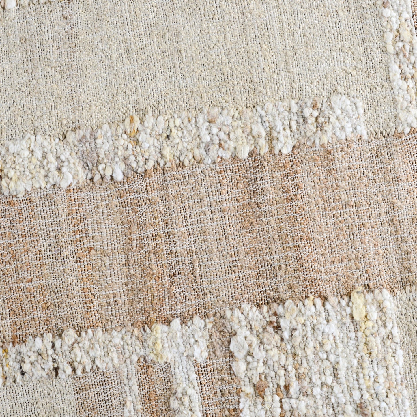 004 SI-2056224 | Closeup | Muda Wool Blend Area Rug by Villa by Classic Home in natural, ivory. Made from 50% jute, 40% wool, 10% cotton in a unique style.