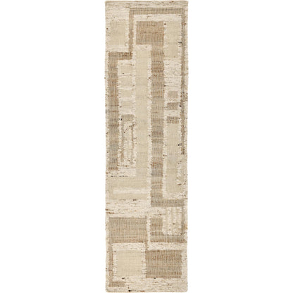 Muda Wool Blend Area Rug by Villa by Classic Home in natural, ivory. Made from 50% jute, 40% wool, 10% cotton in a unique style.