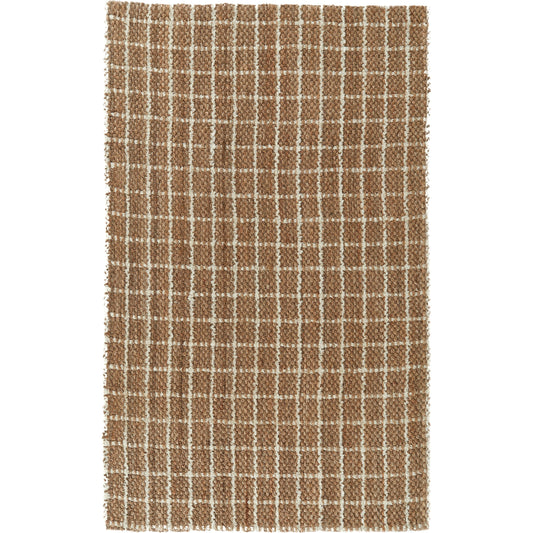 Windowpane Chenille Are Rug by Villa by Classic Home in natural, ivory. Made from 100% jute in a unique style.