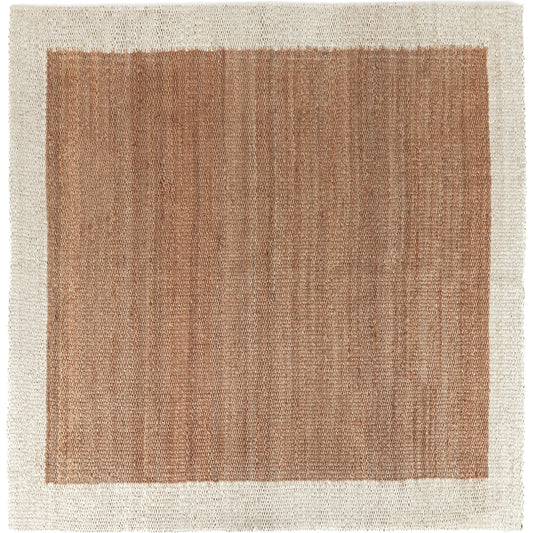 Frame Natural Jute Area Rug by Villa by Classic Home in natural, ivory. Made from 100% jute in a unique style.