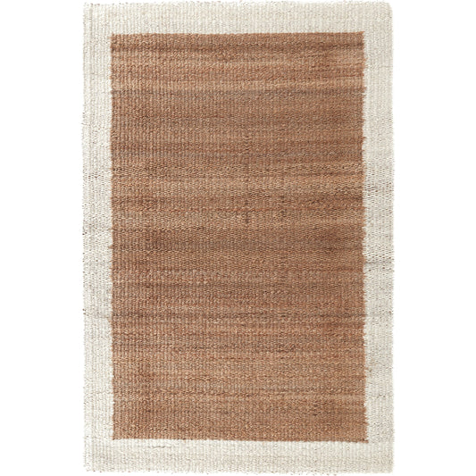 Frame Natural Jute Area Rug by Villa by Classic Home in natural, ivory. Made from 100% jute in a unique style.