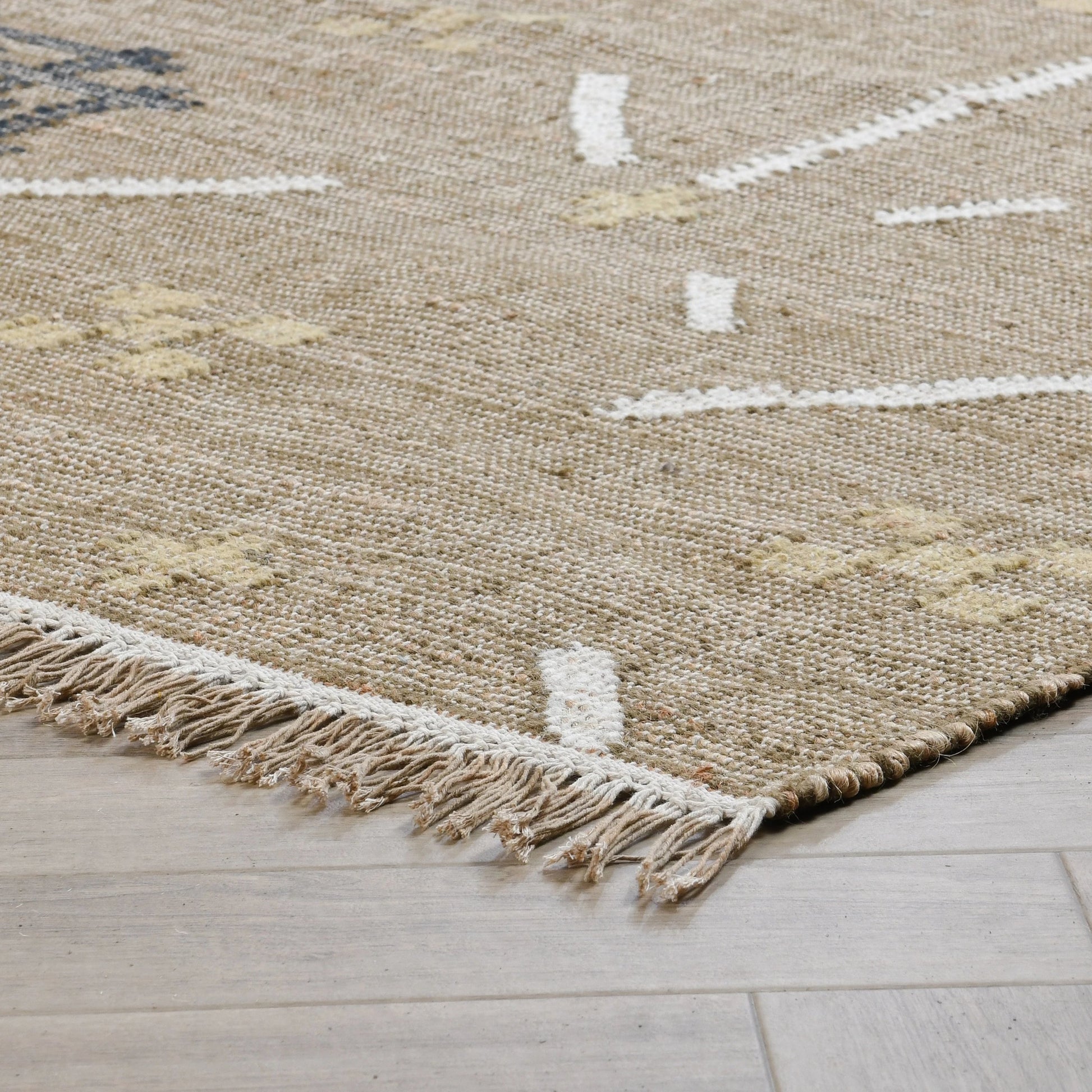 Belfast Wool Blend Area Rug by Villa by Classic Home. Made from 60% wool, 30% jute, 10% cotton in a unique style.