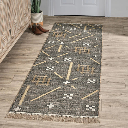 Belfast Wool Area Rug Runner by Villa by Classic Home. Made from 60% wool, 30% jute, 10% cotton in a unique style.