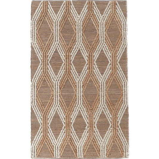 Sylmar Jute Blend Area Rug by Villa by Classic Home in natural, ivory. Made from 90% jute, 10% cotton in a unique style.