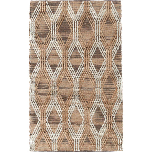 Sylmar Jute Blend Area Rug by Villa by Classic Home in natural, ivory. Made from 90% jute, 10% cotton in a unique style.