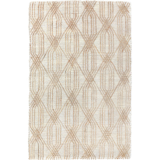 Tustin Jute Blend Area Rug by Villa by Classic Home in ivory, natural. Made from 90% jute, 10% cotton in a unique style.
