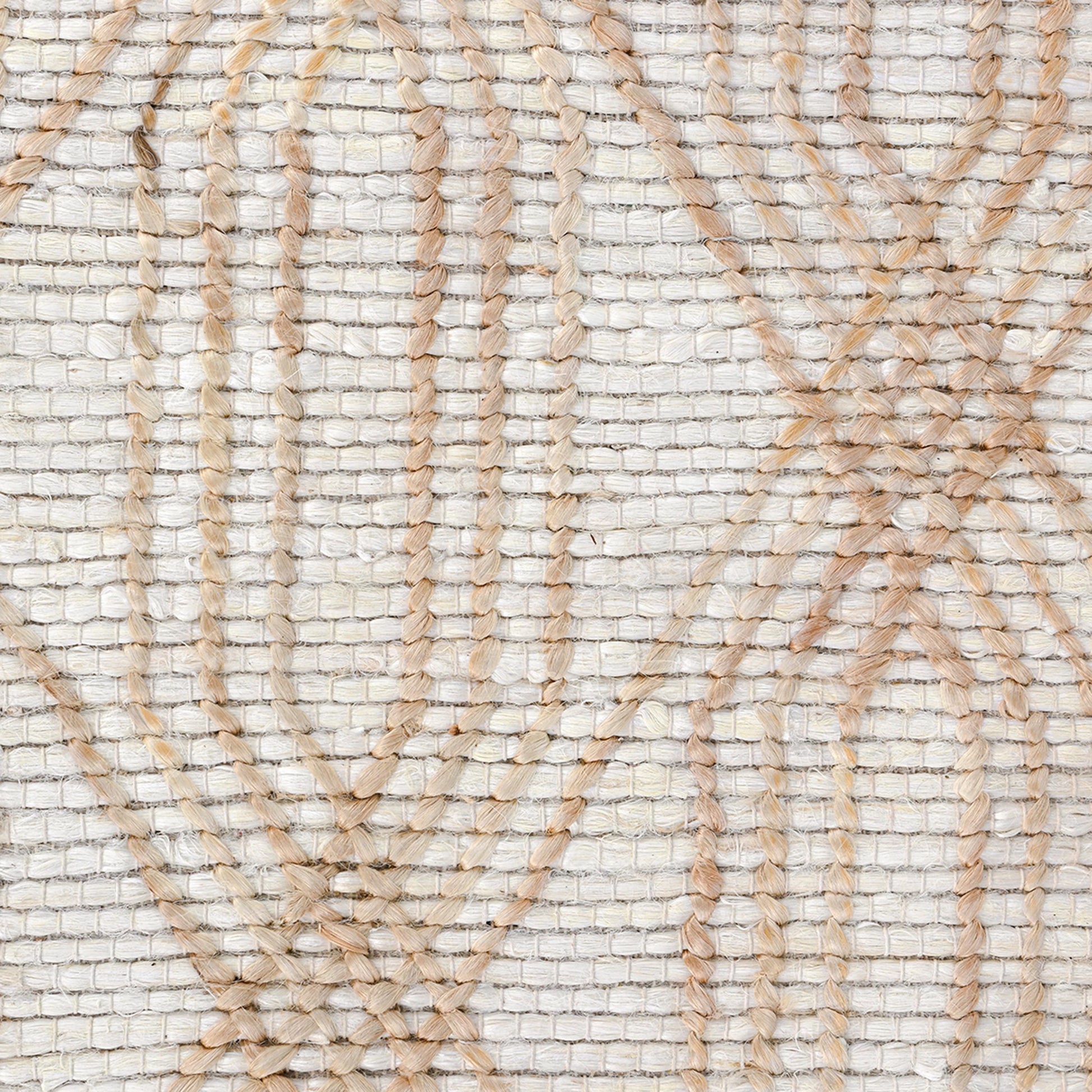 Tustin Jute Blend Area Rug by Villa by Classic Home in ivory, natural. Made from 90% jute, 10% cotton in a unique style.