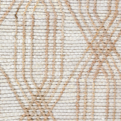 Tustin Jute Blend Area Rug by Villa by Classic Home in ivory, natural. Made from 90% jute, 10% cotton in a unique style.