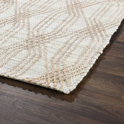 Tustin Jute Blend Area Rug by Villa by Classic Home in ivory, natural. Made from 90% jute, 10% cotton in a unique style.