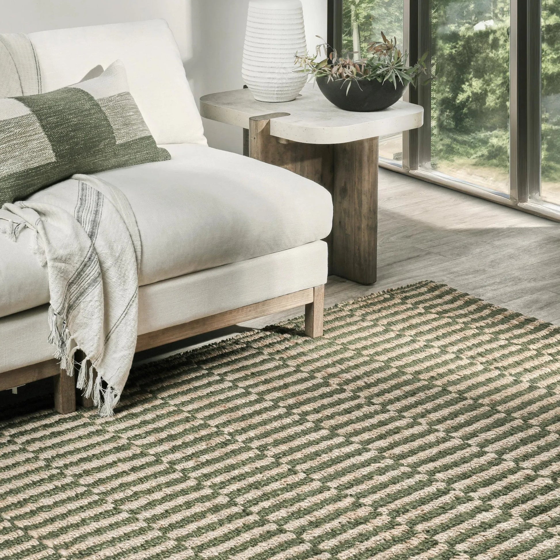 Monterey Accent Area Rug by Villa by Classic Home. Made from 100% jute in a unique style.