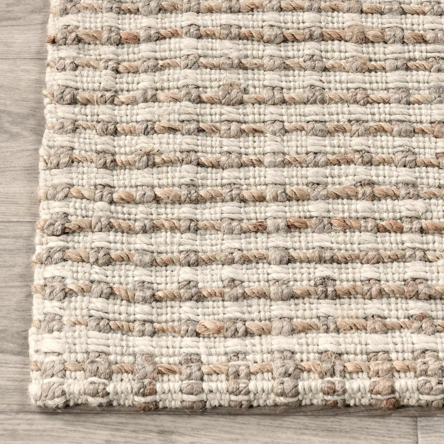 011 SI-2243158 | Closeup | Huntington Accent Area Rug by Villa by Classic Home in natural. Made from 100% jute in a unique style.