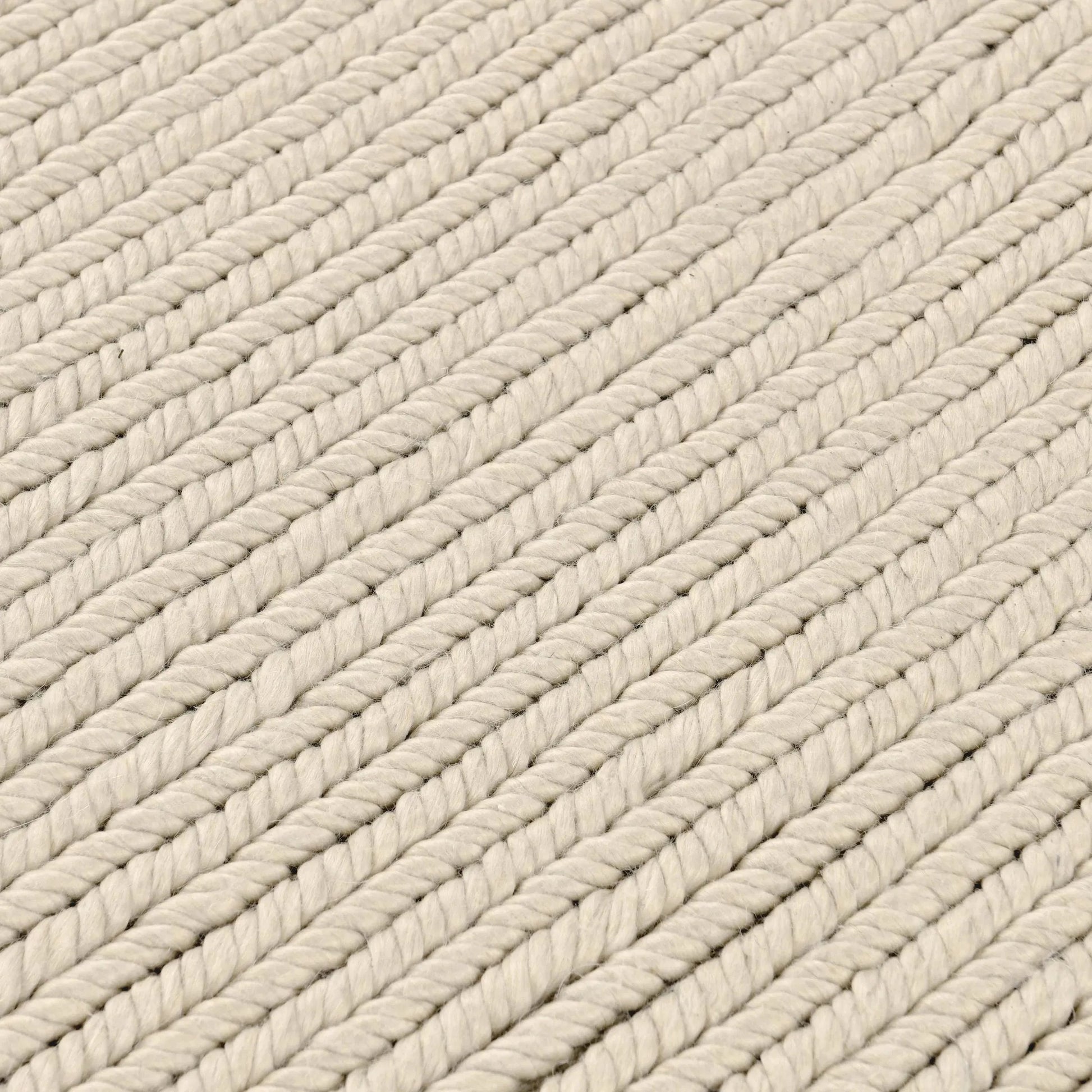 Dawson Wool Blend Fabric Handwoven Accent Area Rug by Villa by Classic Home in beige. Made from 65% polyester, 35% wool in a unique style.