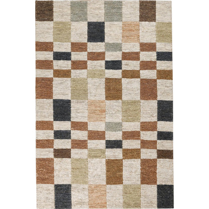 Soumak Jute Checkered Multi-Color Rug by Villa by Classic Home in multi-color. Made from 100% jute in a unique style.
