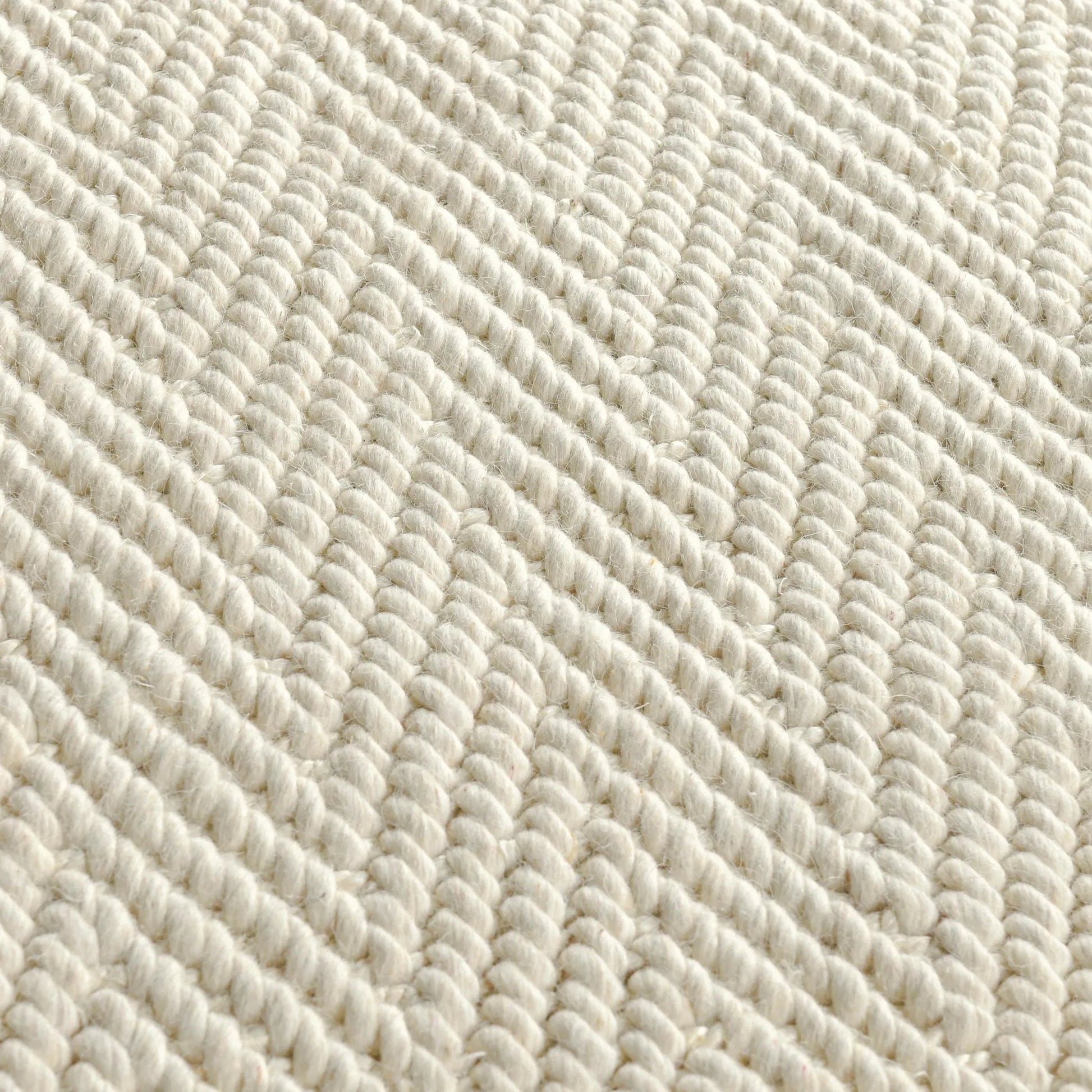 Herringbone Wool Blend Ivory Rug by Villa by Classic Home in ivory. Made from unique in a unique style.