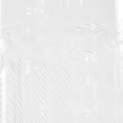 Weeping Grape Vase by Wildwood in hand cut details, clear. Made from crystal in a traditional style.