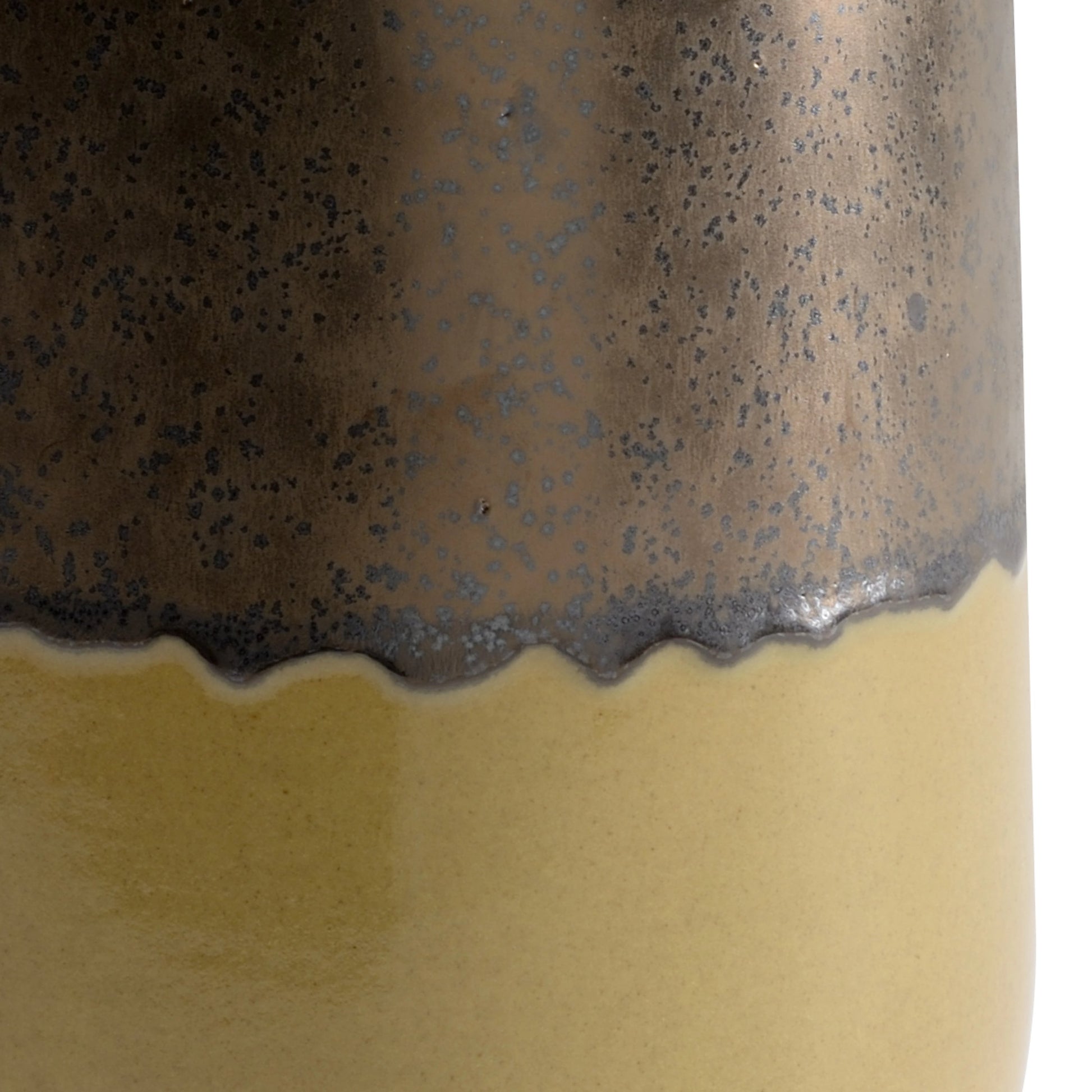 Potter's Vase by Wildwood in black, bronze, mustard. Made from ceramic in a eclectic & global style.
