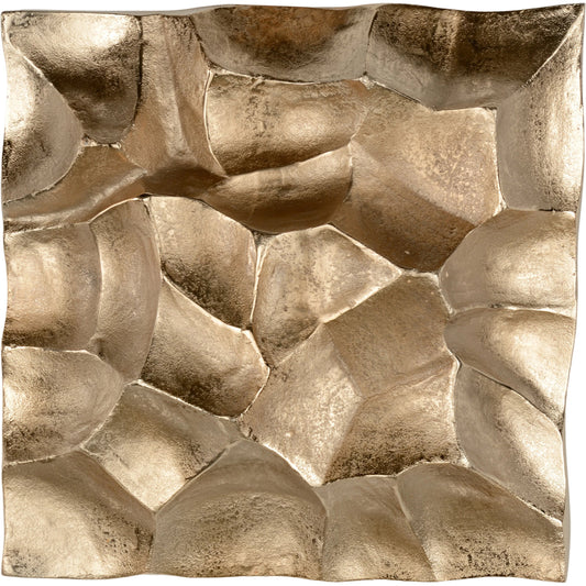 Gator Tile by Wildwood in gold. Made from aluminum in a modern style.
